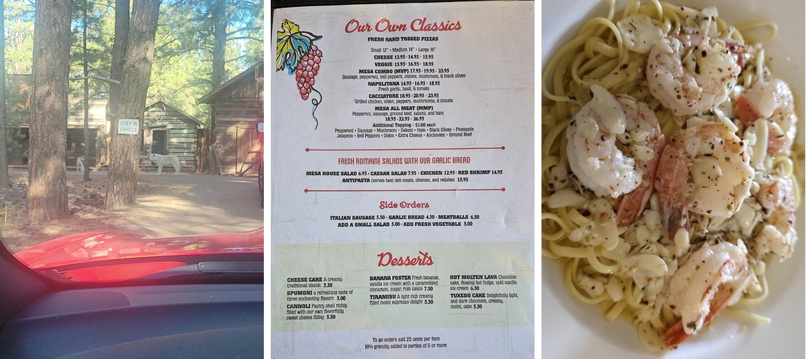 Mesa Italiana Restaurant Menu