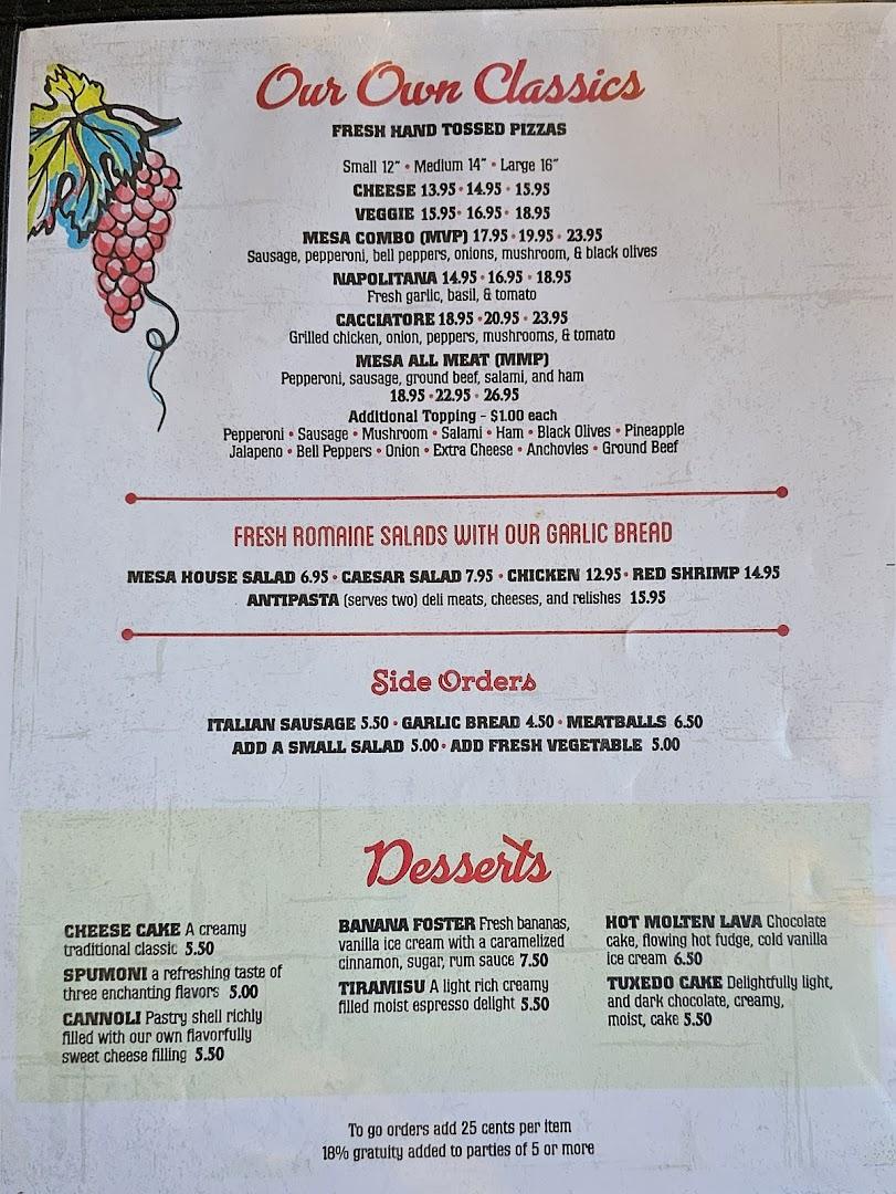 Mesa Italiana Restaurant